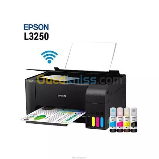 Imprimante Epson L3250 Multifonction À Réservoirs Jet D'encre Couleur Wi-Fi