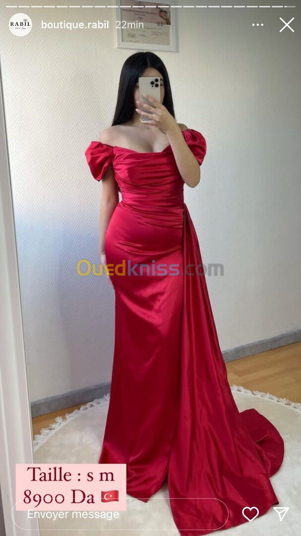 Robe rouge turque