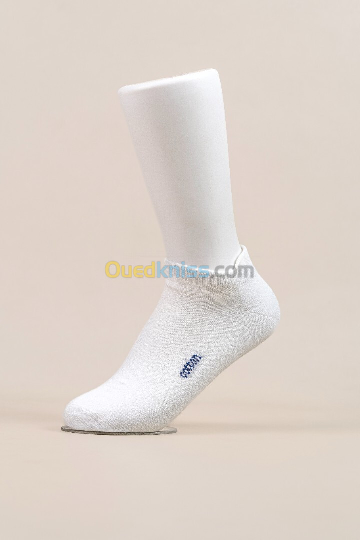 Pack de 12 Chaussettes Sportives en Cotton 100% - Parfumée - Sans Couture - Couleur Blanche