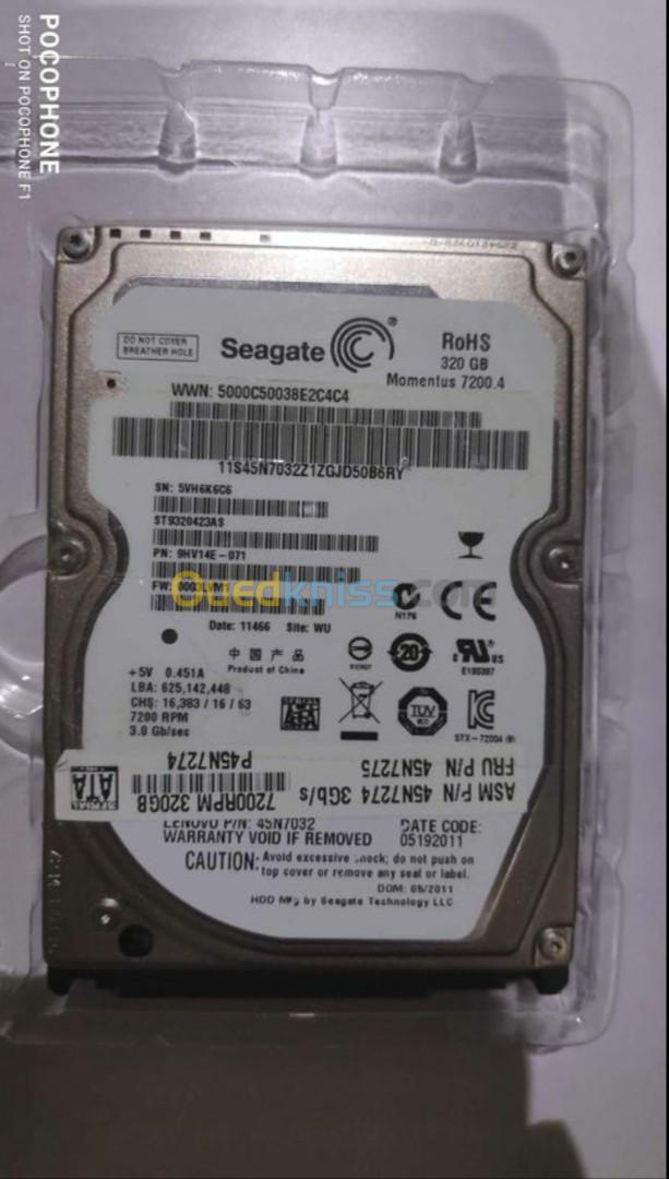 Seagate Disque dur pc portable 320 gb 720 rpm