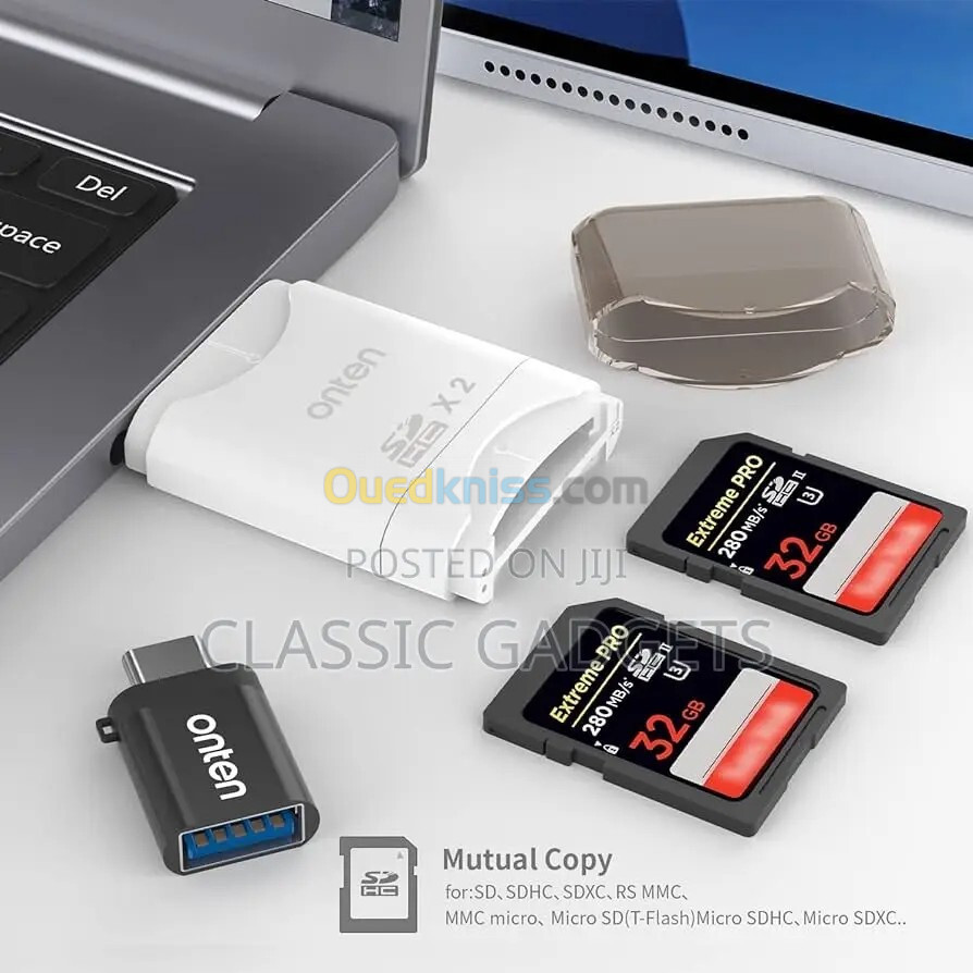 Lecteur de Carte Double SD USB 3.1 Gen1 (2in1) + OTG