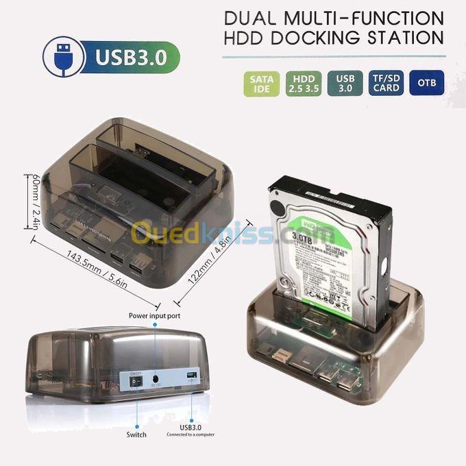 Station d'Accueille HDD SATA IDE 2.5"/3.5" USB 3.0