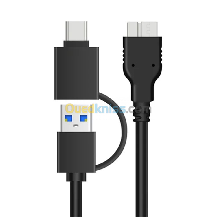 Rack Disque Dur SATA 2.5" USB 3.0 2IN1 Type-C Type-A ONTEN