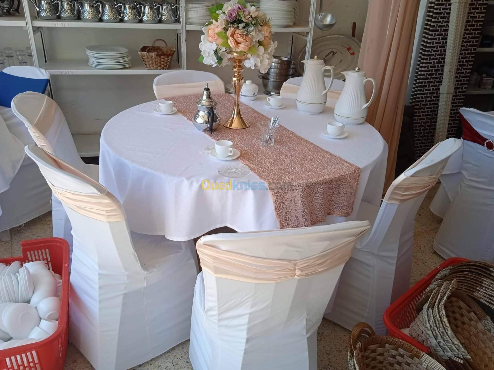 Location chaises et tables et vaisselle pour vos fêtes 