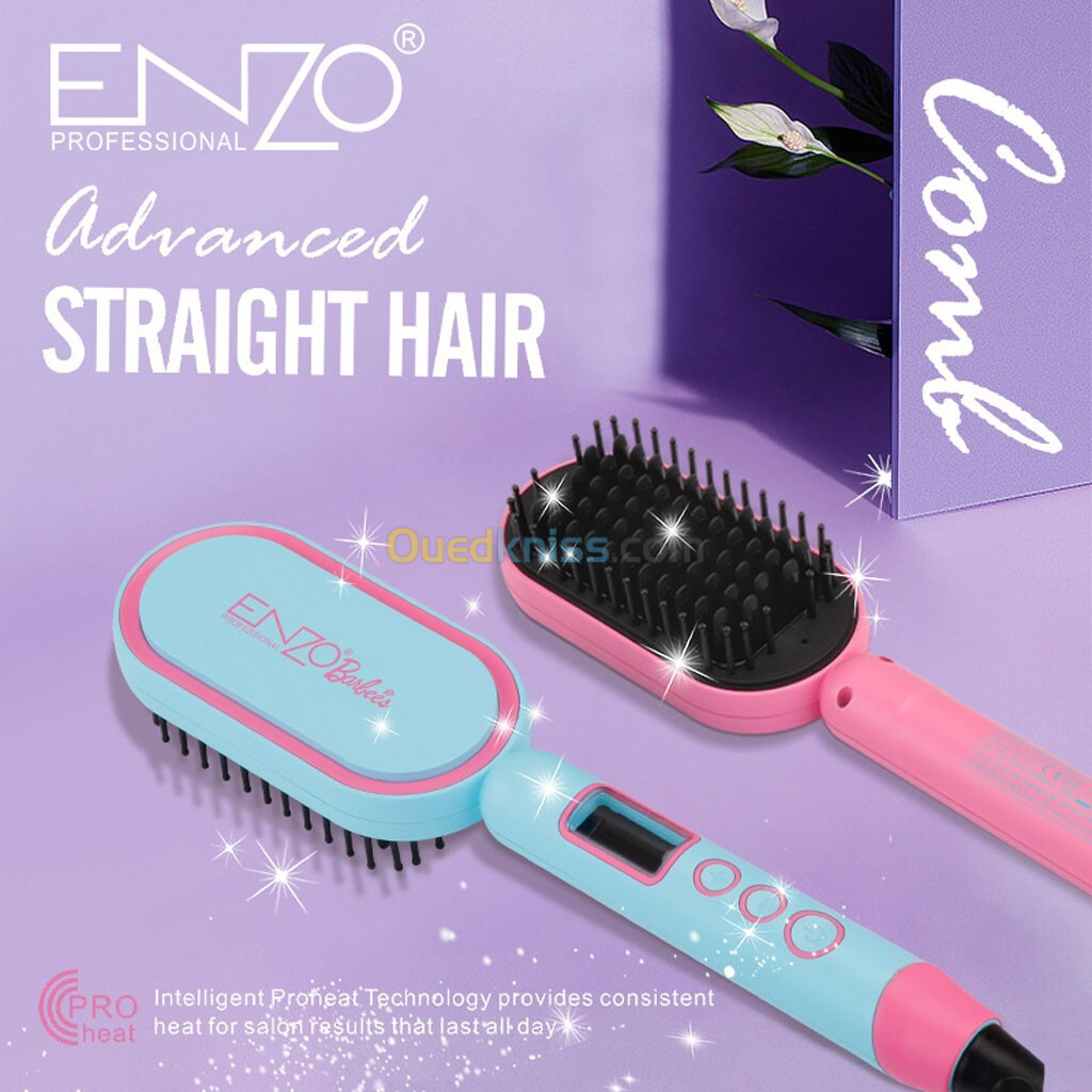 Enzo Brosse Lissante Barbie Edition Câble Rotatif 360