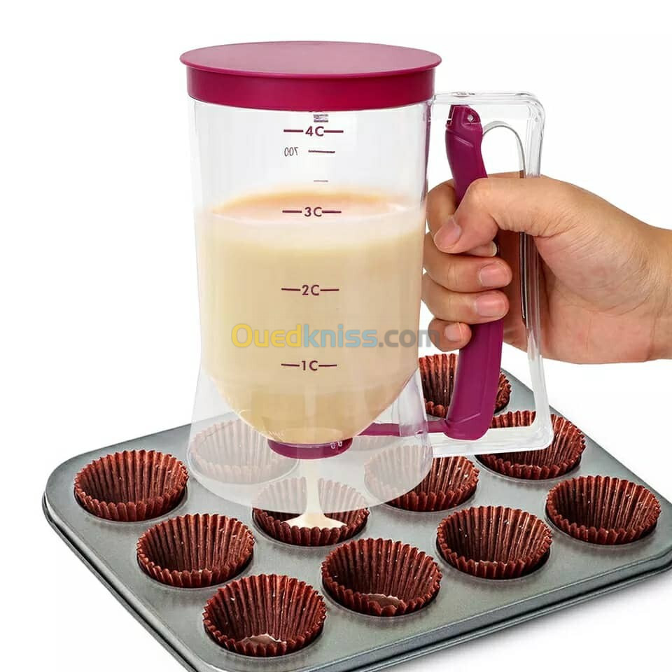 Distributeur de pâte 900 ML pour les cupcakes, biscuits, Muffins