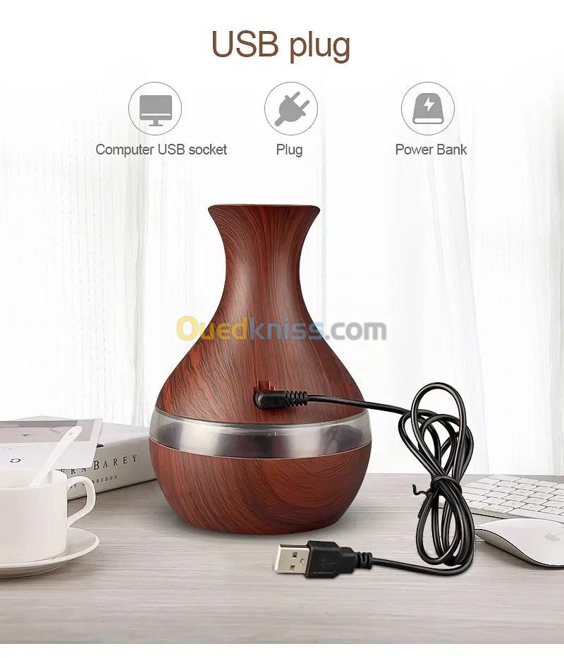 humidificateur vase 300ml Aromathérapie Diffuseur Avec 7 Couleur LED Lumière V2