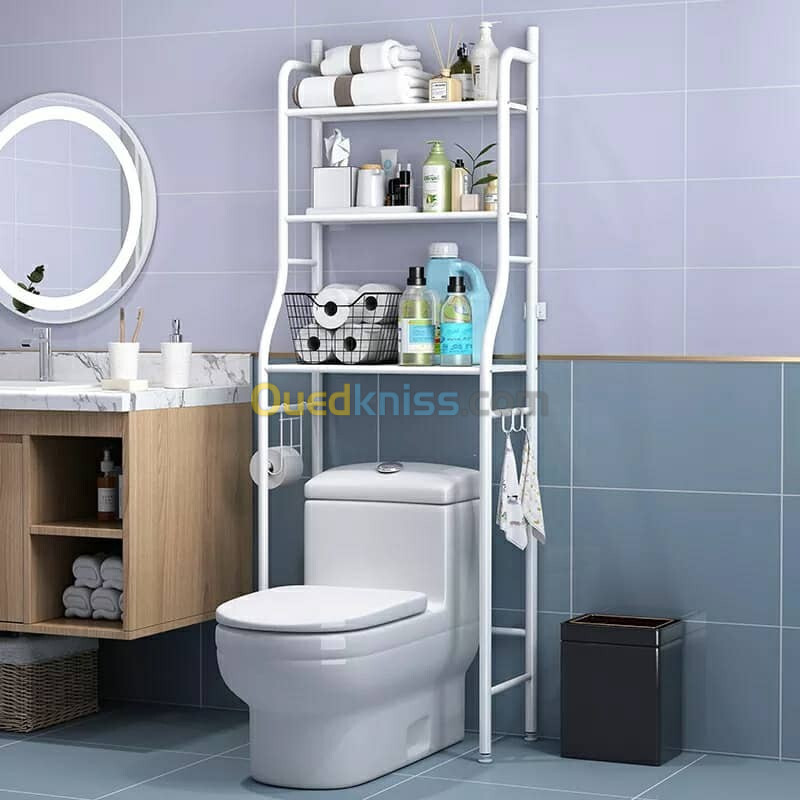 support de rangement en acier inoxydable pour salle de bain WC