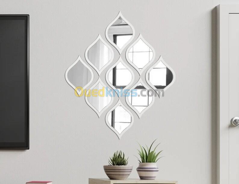 Water Drop Mirrors acrylique Pack de 9 panneaux muraux décoration moderne