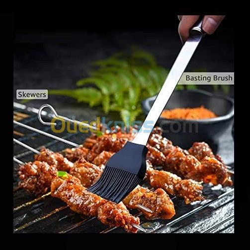 4 PCS Outil de Barbecue, Acier Inoxydable Barbecue Outils Ensembles  ustensile de Cuisine Set BBQ Grill