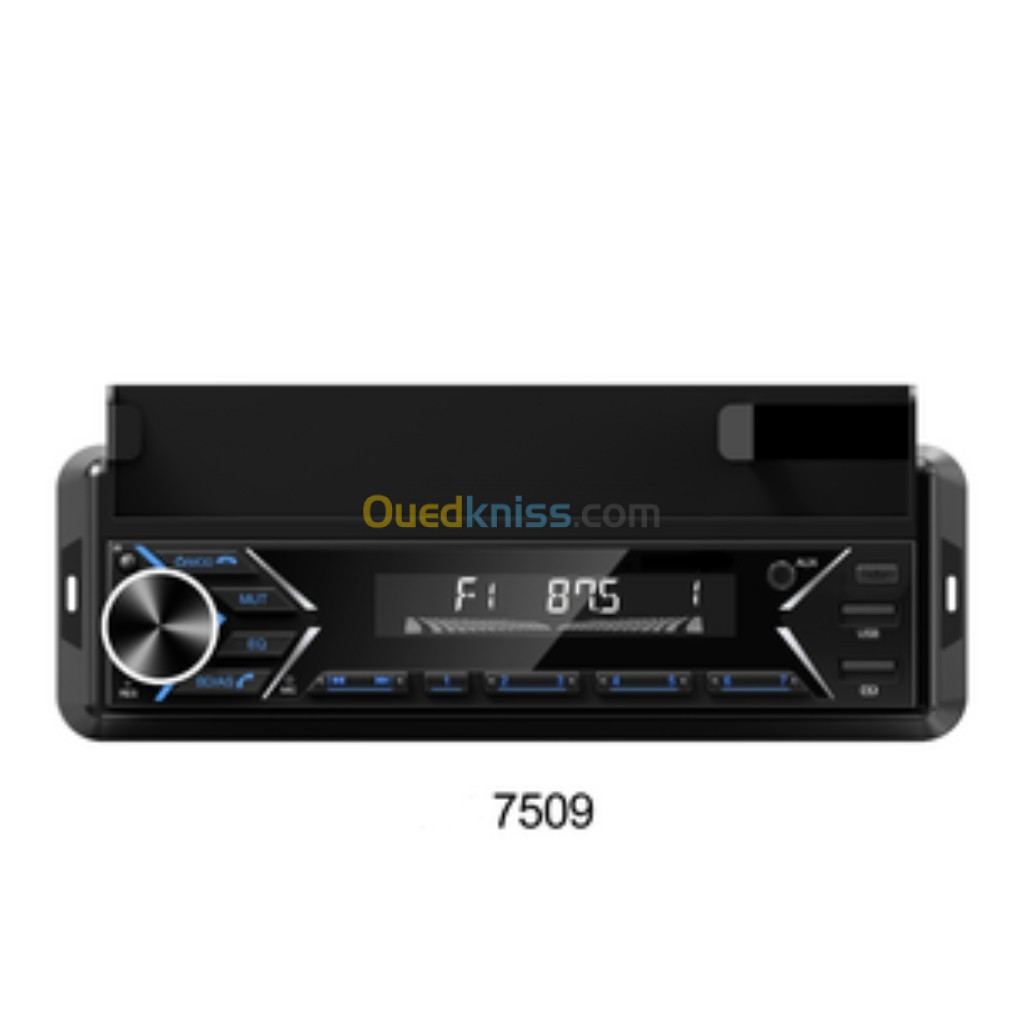 Poste radio BT In-dash 1 Din Fm Aux-in Récepteur SD USB avec support de téléphone