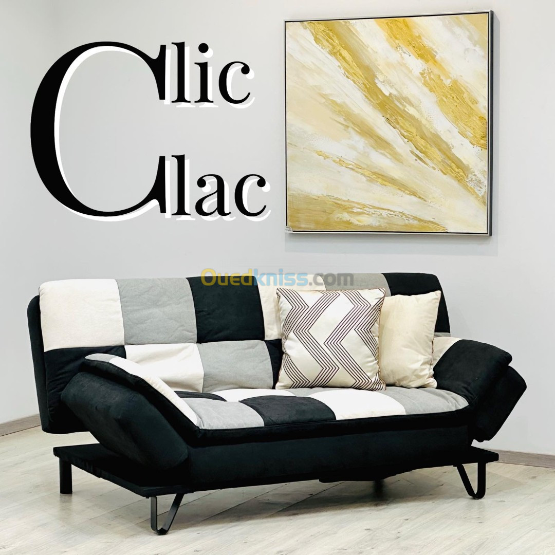 Canapé Clic-Clac Disponible En Plusieurs Couleurs