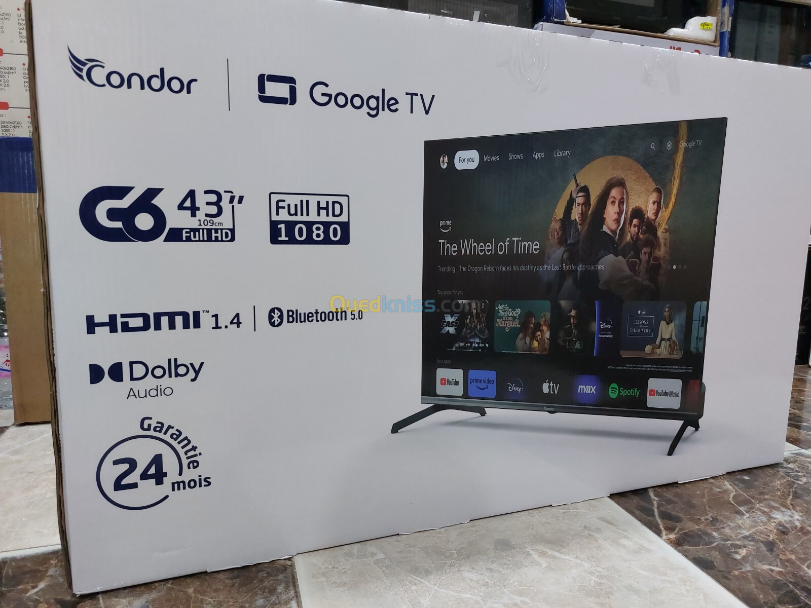 PROMOTION TV CONDOR 43" GOOGLE TV G6