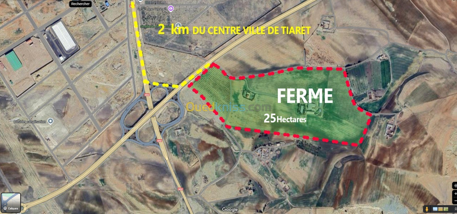 Vente Terrain Agricole Tiaret Tiaret