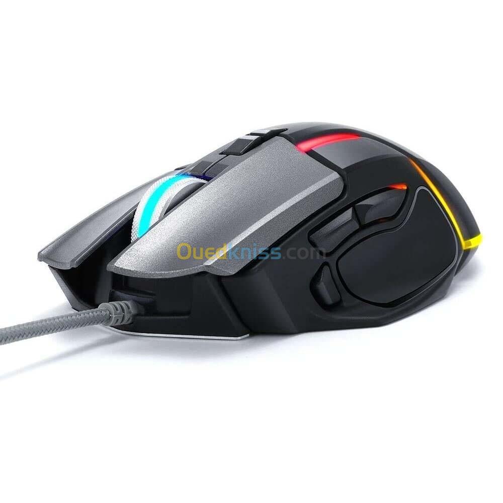Souris Gaming Filaire USB RGB T-Wolf V11 programmables 8 boutons 6400 DPI