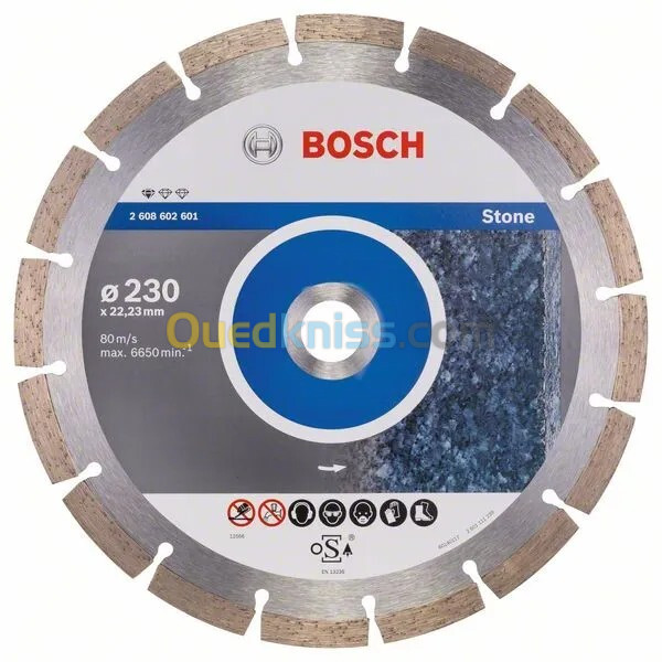 Disque diamant 230 x 22.23mm pour pierre BOSCH Professional 