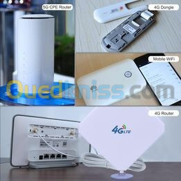 ANTENNE 4G DUAL SMA(M) / LTE 35DBI/ AVEC 2 CABLE BLANC (C340) REF: 2738 