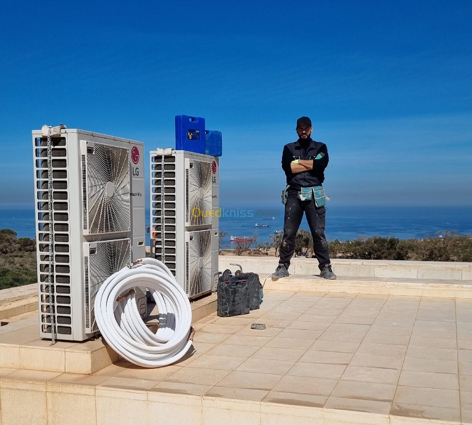 Installation climatiseur تركيب مكيفات هوائية 