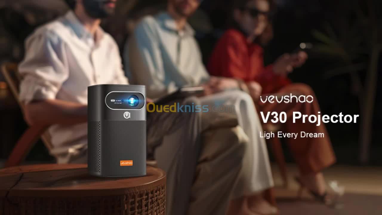 datashow Vevshao-Mini budgétaire de cinéma intelligent, V30, 3D, 4K, Android, Batterie, 15000 mHA