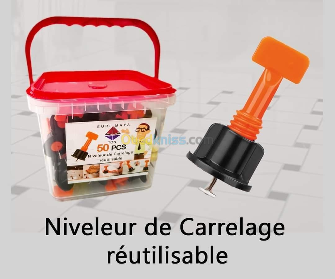 Boit 50pcs niveleure de carrelage réutilisable 