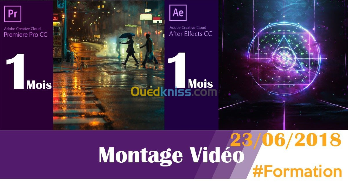 Formation Montage vidéo (ADOBE PREMIER / ADOBE AFTER EFFECT )