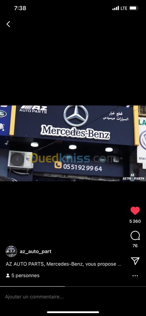 Pièces de rechange et accessoires Mercedes benz 