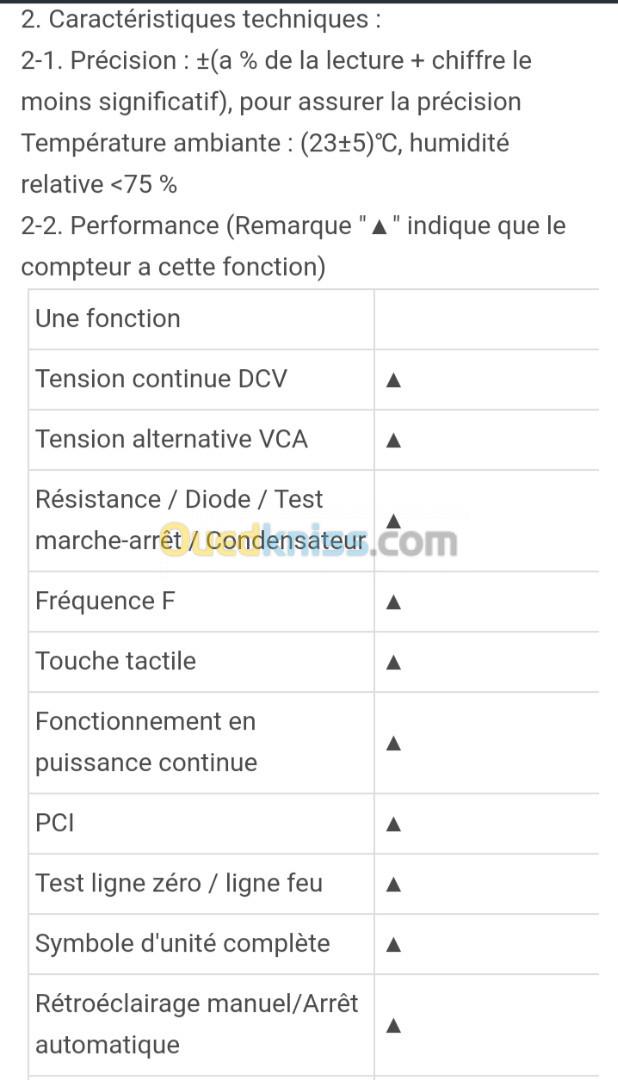 Multimètre digital MT111