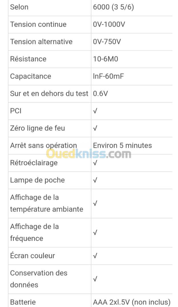 Multimètre digital MT111