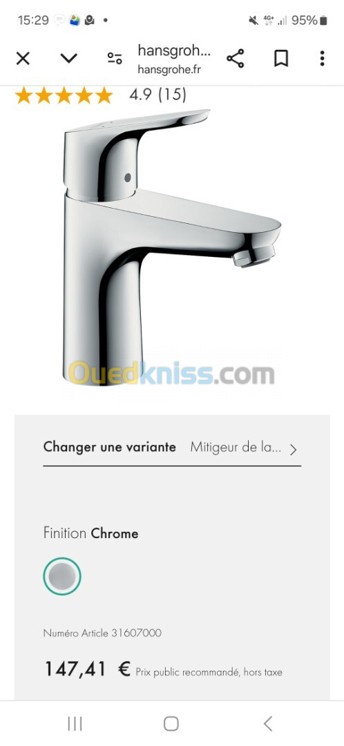 Robinet hansgrohe 