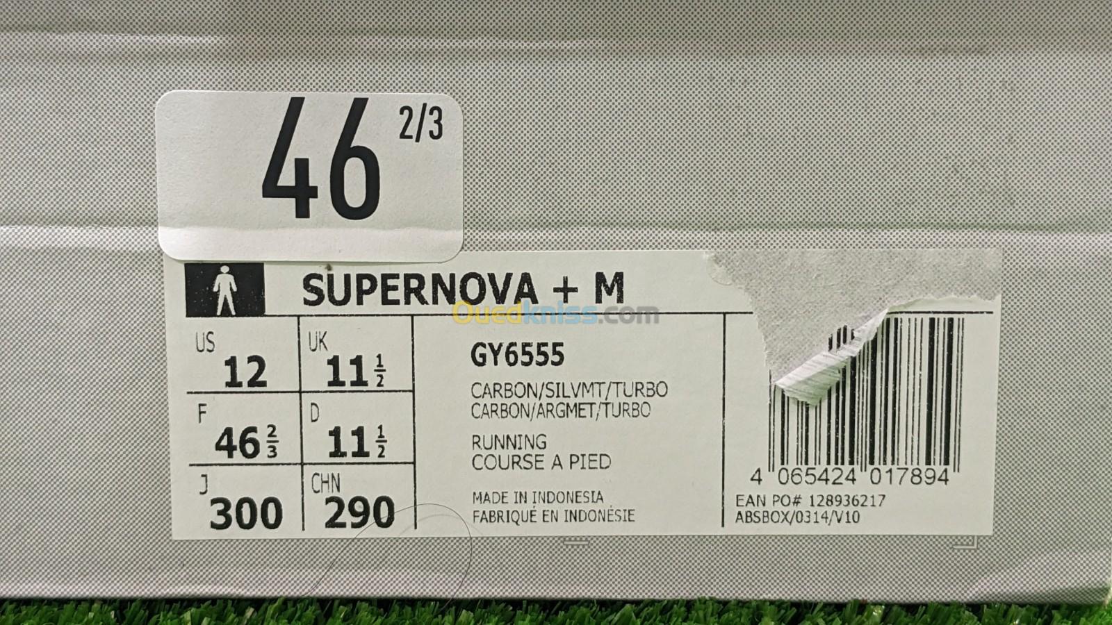 Adidas SUPERNOVA+ - Ref GY6555- Original اصلية - Pointure 46 2/3 / 30 CM