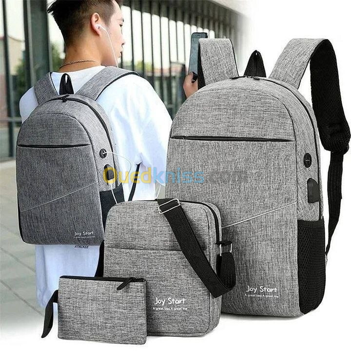 3 PCS Sac À Dos Multifonctionnel Avec Sortie USB