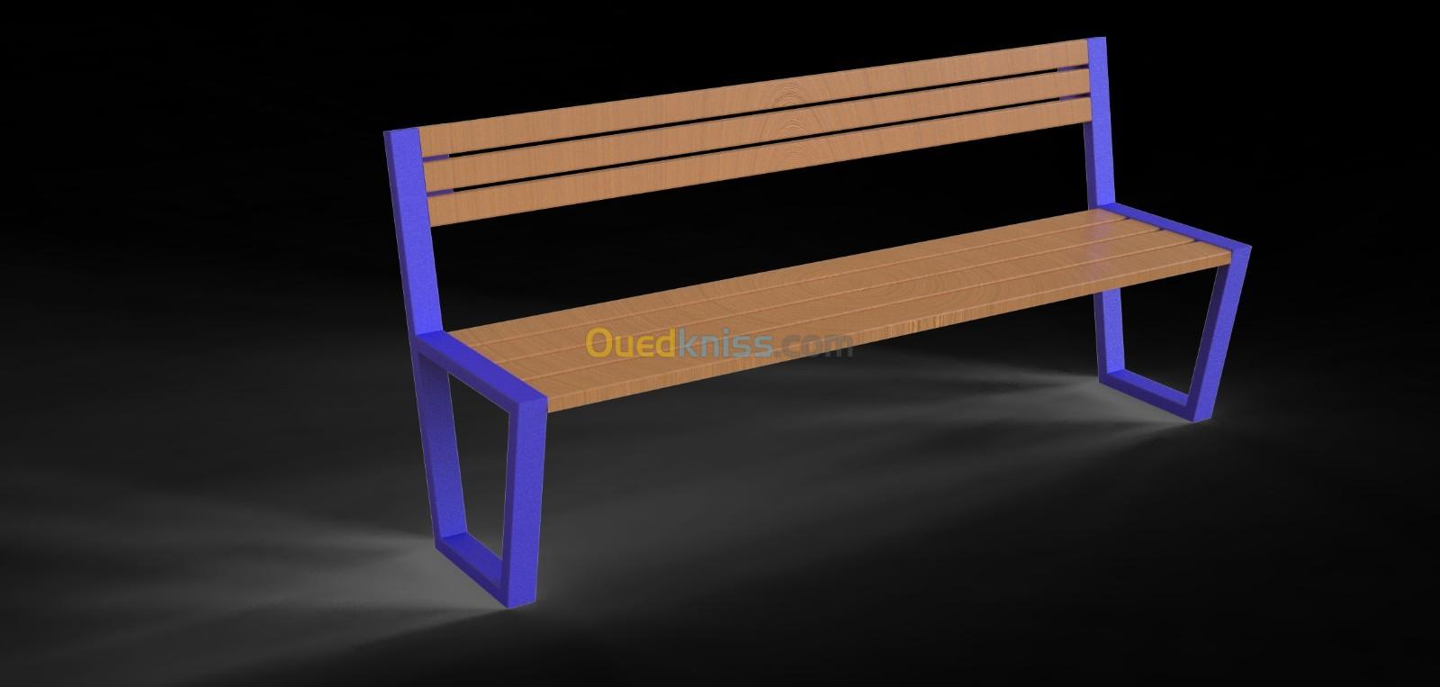 Banc Public Dimensions sur mesure disponible