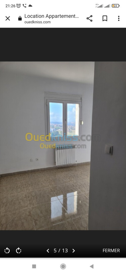 Location Appartement F3 Alger Ouled fayet