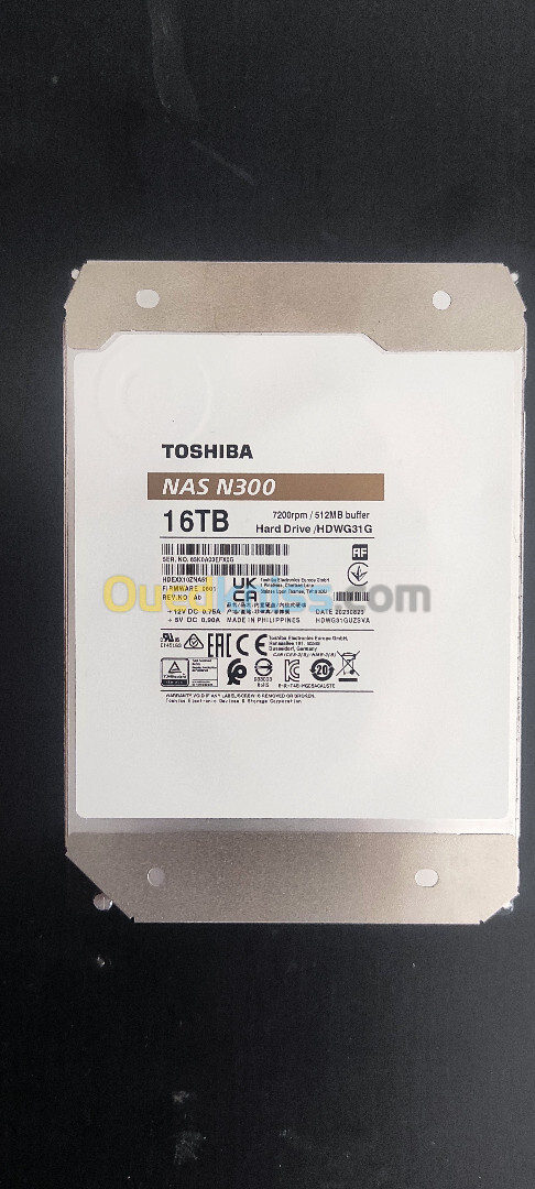 Toshiba NAS N300 disque dur 16TO 