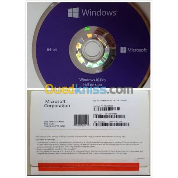 Windows 10 , Windows Serveur, SQL Svr , office