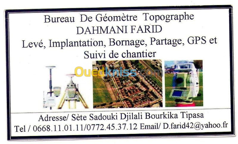 Travaux Topographiques