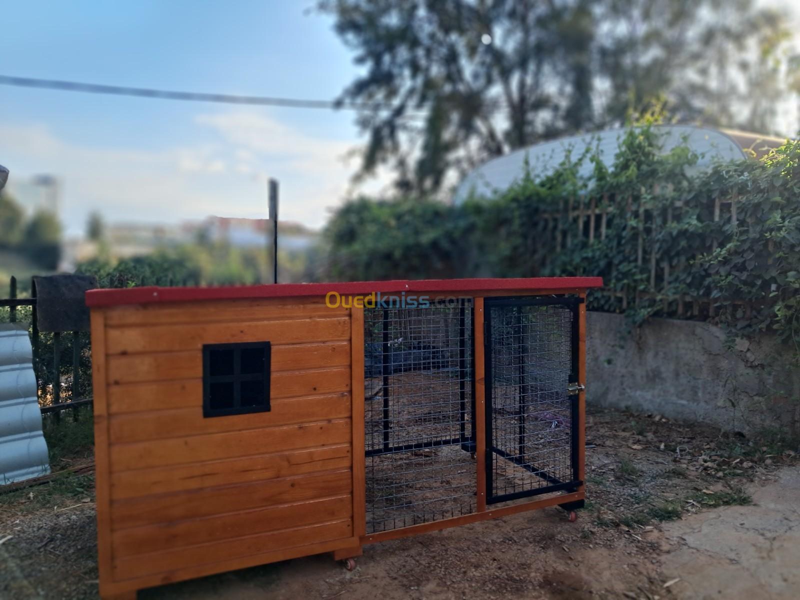 Niche et cage pour chien بيوت كلاب 