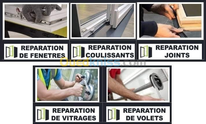 Réparation volets roulants manuels et électriques (aluminium et PVC) 