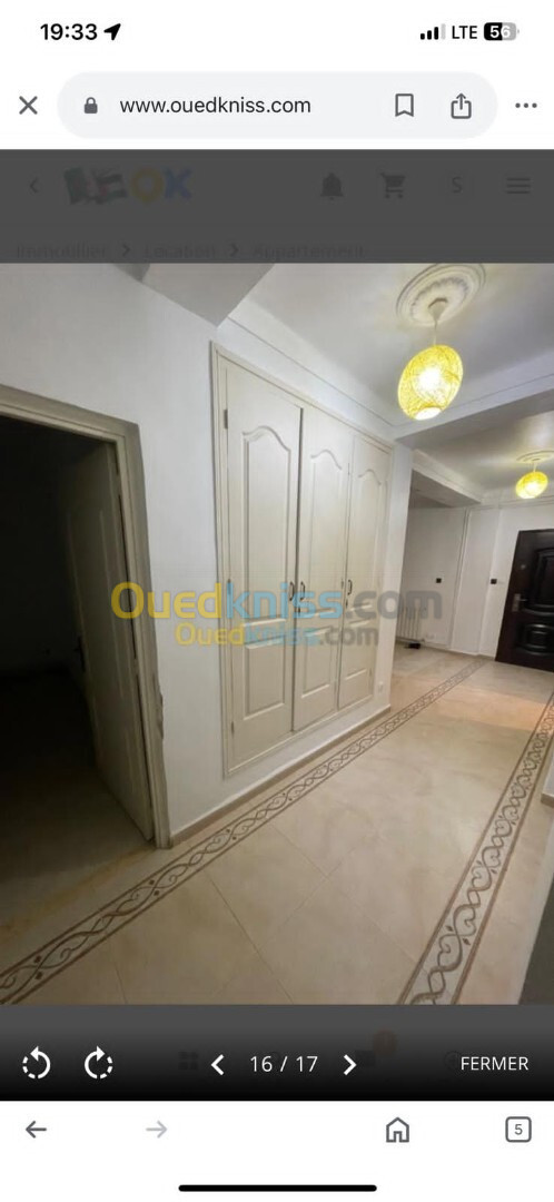 Location Appartement F3 Alger Ben aknoun