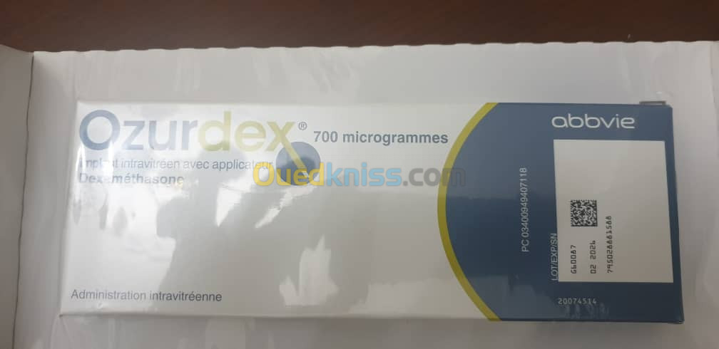 Ozurdex implant intravitréen avec applicateur Dexamethasone