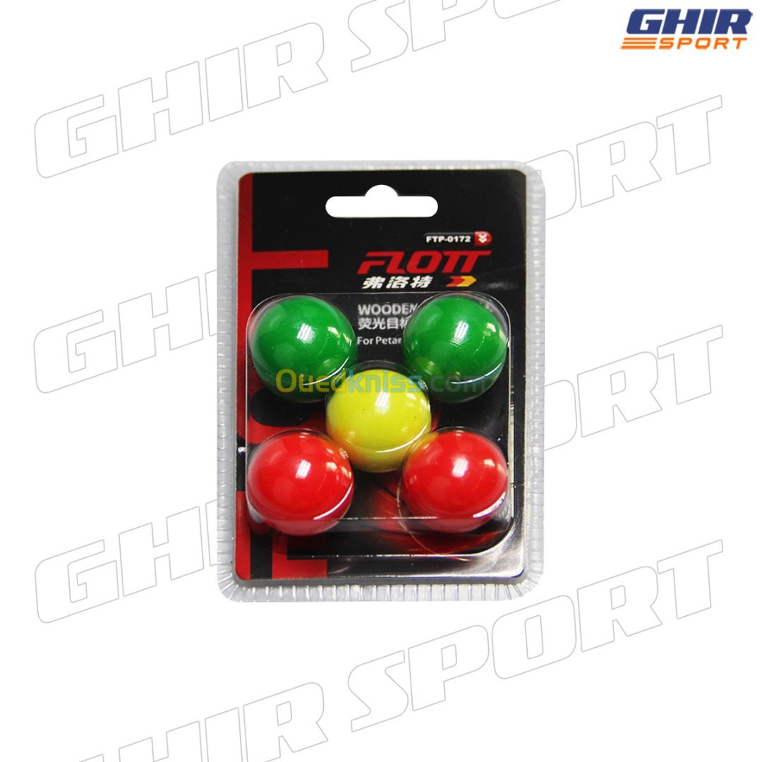 JEU DE COCHONNET PETANQUE (5 PIECES) FLOTT FTP-0172