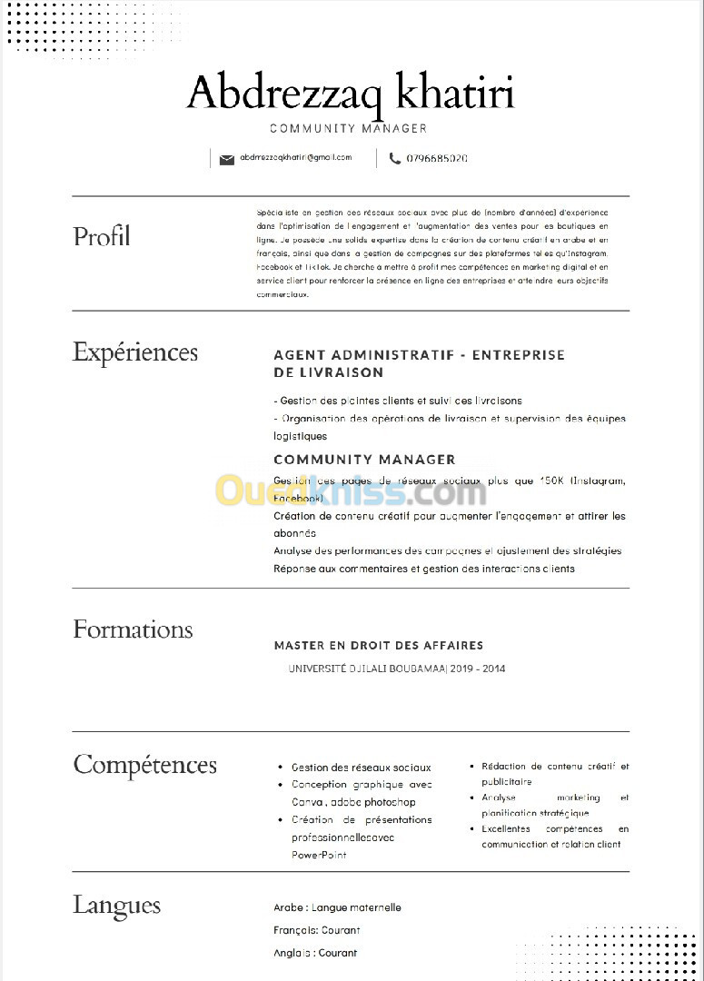 Spécialiste en gestion du e-commerce, marketing digital et conception de contenu créatif