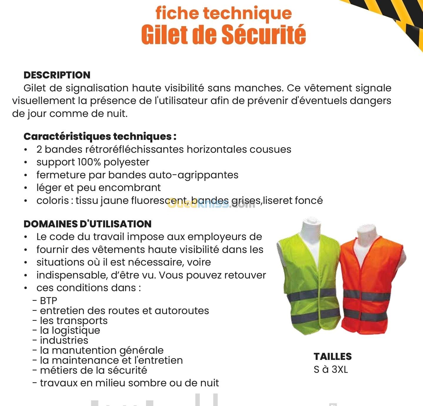 Gilet de signalisation 100g