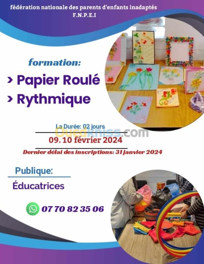 PAPIER ROULÉ ET RYTHMIQUE 