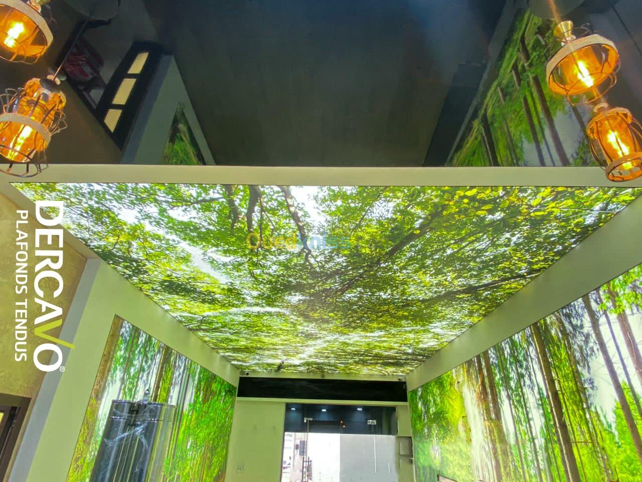 Plafond Miroir Toile Tendu pour Restaurants et Bars