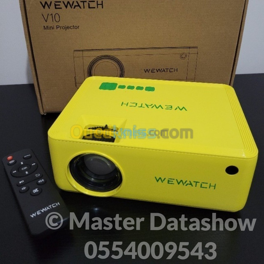 Datashow Projecteur 5000 lumens WIFI WEWATCH V10G ضمان 06 أشهر