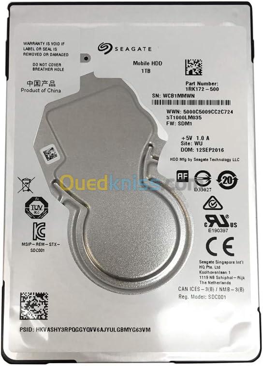 DISQUE DUR 1TB Seagate 2.5"