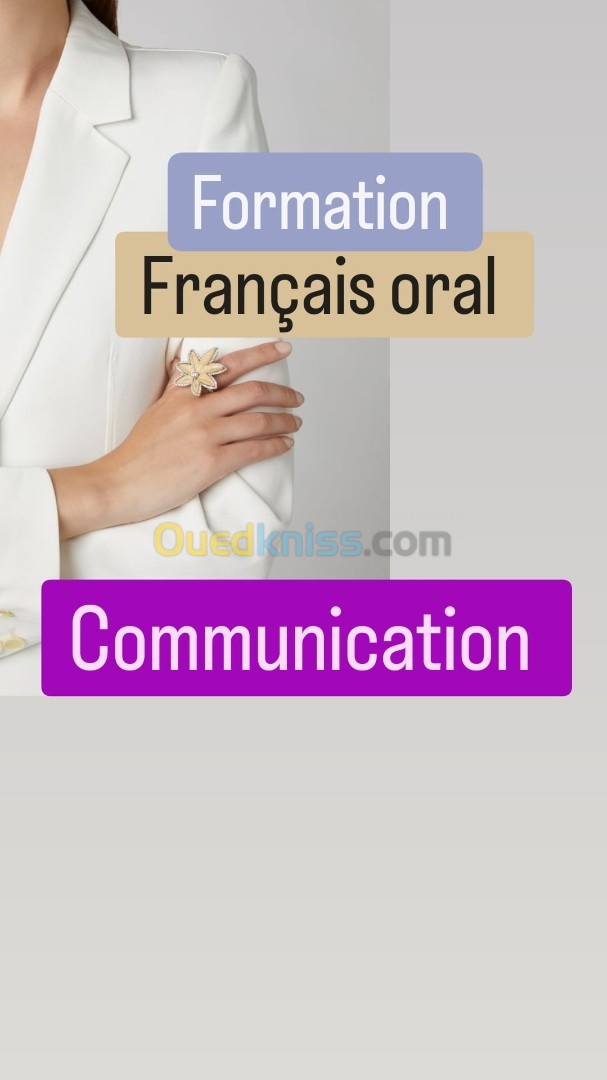 Cours de français oral "en ligne " / Communication / prise de parole en public