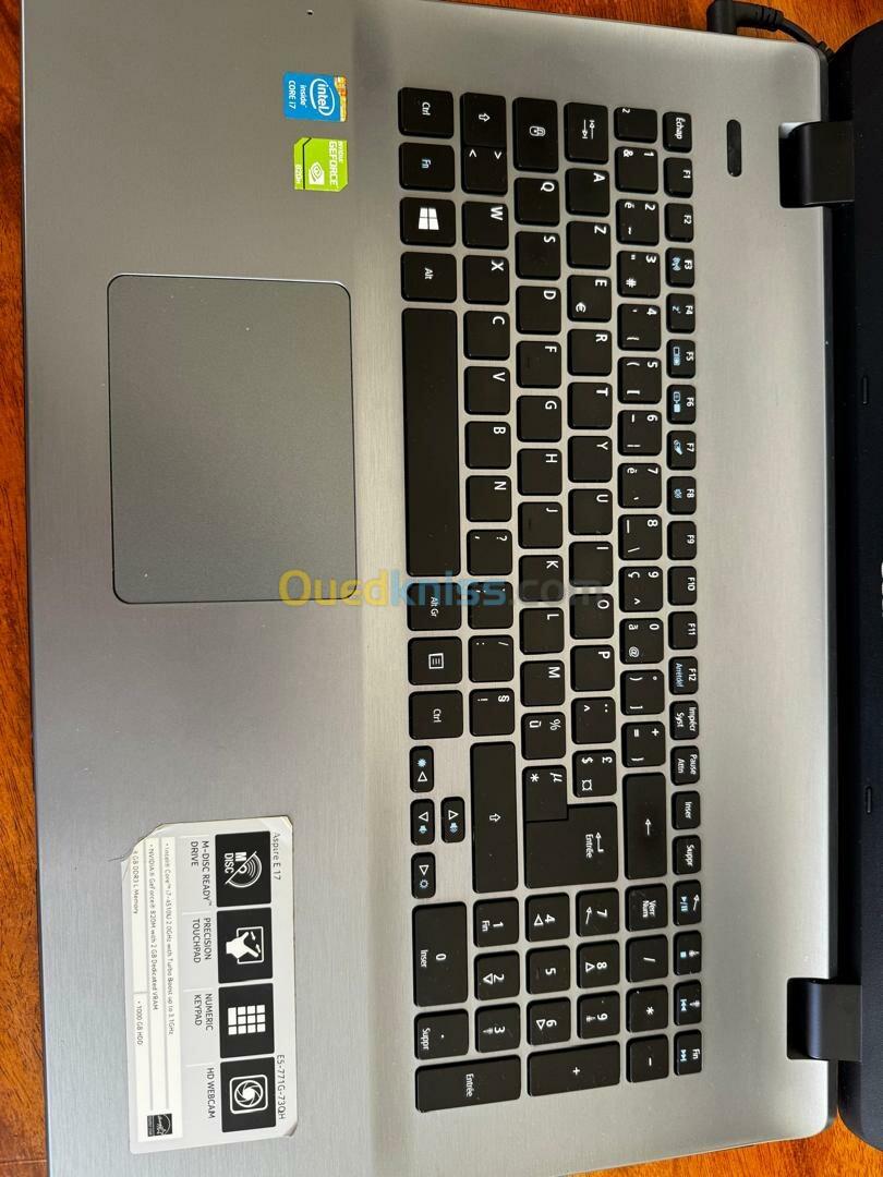 ACER  ASPIRE E 17 E5-771G-73QH Windows 10 professionnel