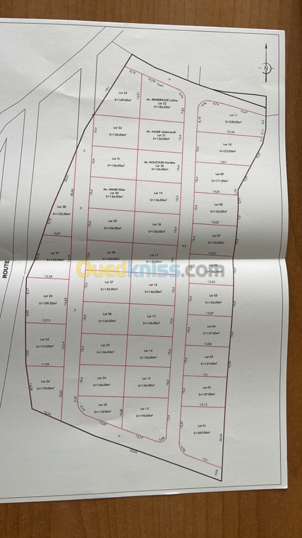 Vente Terrain Bejaia Oued ghir